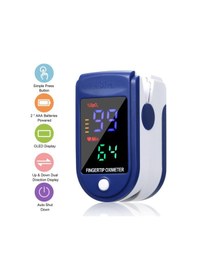 Resim Mufunye Boyun Askılı Dijital Spo2 Monitörü - Kalp Atış Hızı Ve Kan Oksijen Ölçer, Çift Yönlü Oled Ekranlı Mini Nabız Oksimetresi Otomatik Kapanma 