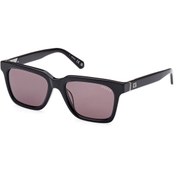 Resim Guess Unisex Siyah-Kahverengi Organik (UV) Cam Selüloz Asetat (Selüloid) Kapalı Çerçeve Dikdörtgen Güneş 