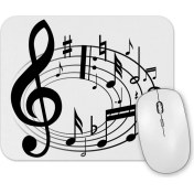 Resim Baskı Dükkanı Müzik Nota Mouse Pad 