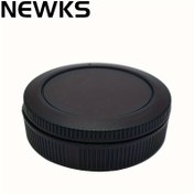 Resim NEWKS ABS Objektif Kapağı, Canon EOS R100 R50 R8 R R3 R5 R6 Mark II R7 R10 Aynasız Fotoğraf Makineleri, RF Mount Objektif ve Gövde Kılıfı, Arka Objektif Koruması 
