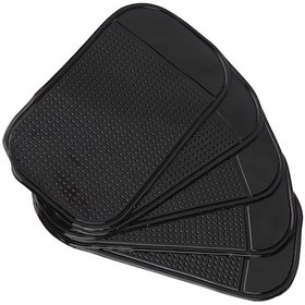 Resim Lemestar 5 Adet Siyah Plasti K Silikon Araba Anti Kayma Padı - 13x7cm, Yapışkan, İz Bırakmaz, Çok Amaçlı Kullanım Araba, Banyo, Mutfak 