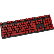 Resim Beloving Pbt Puding Keycap Kiraz Mx Mekanik Klavye Kırmızı - Siyah (Yurt Dışından) 