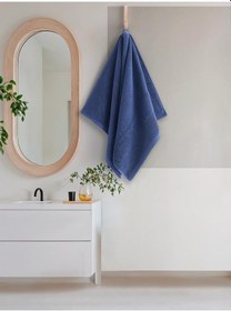 Resim Cotton %100 Banyo Havlusu 50x90 Cm Royal Mavi 