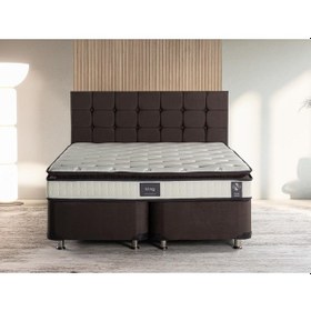 Resim Niron King Yatak Seti 150x200 Çift Kişilik Yatak Baza Başlık Takı 