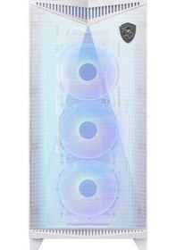 Resim MSI MPG GUNGNIR 300R AIRFLOW Temperli Cam 4x 120 MM ARGB Atx Bilgisayar Kasası Beyaz 