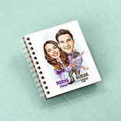 Resim Uyumlu Aşıklar Karikatürlü Defter 