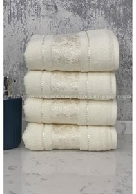 Resim Blossom El-yüz Havlusu 4 Adet-krem Krem 