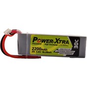 Resim Power-Xtra Px2200HP Uyumlu - 2S1P - 7.4V 2200 Mah Li-Polymer Pil -30C 