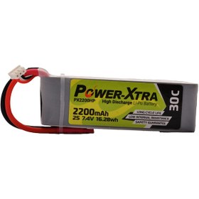 Resim Power-Xtra Px2200HP Uyumlu - 2S1P - 7.4V 2200 Mah Li-Polymer Pil -30C 