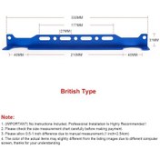 Resim İngiliz 330mm Araba Motor Yağı Soğutucu Montaj Braketi Kiti Mavi 