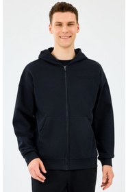 Resim Skechers S2610014 M Essential Full Zip Hoodie Sweatshirt Erkek Kapüşonlu Sweatshirt 
