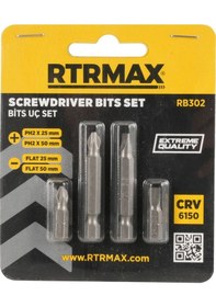 Resim Rtrmax Rb302 Bits Uç Seti - 4 Parça 