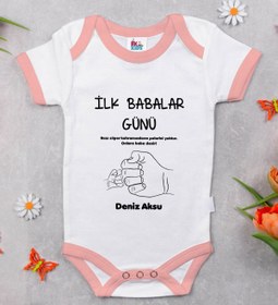 Resim Bitmeyen Kartuş Bk Kids Kişiye Özel Pembe Bebek Body Zıbın - Model 27 