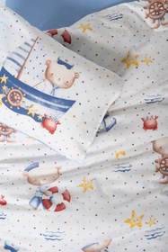 Resim Cotton Box Bebek Nevresim Takımı Seaman Mavi 