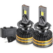 Resim Lemestar Yüksek Performanslı H7 Led Far Ampulü - 200w 20000lm, Ip68 Su Geçirmez, 6000k Beyaz Işık Siyah 