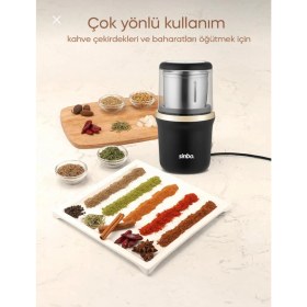 Resim Sinbo SCM-2997 Altın Kahve ve Baharat Öğütücü Paslanmaz Çelik Malzeme Türkiye Menşeli 