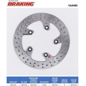 Resim Yamaha Fz6 Mt-03 Fz1 Fazer Arka Yuvarlak Fren Diski 660cc Arka 2006-2012 