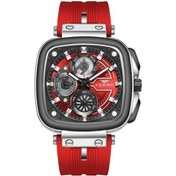 Resim Ferro Fm11352d-j8 Quartz Silikon Kırmızı 44 Mm Erkek Kol Saati 