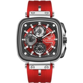 Resim Ferro Fm11352d-j8 Quartz Silikon Kırmızı 44 Mm Erkek Kol Saati 