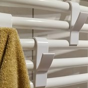 Resim 2 Adet Kolay Kurulumlu Duvara Monte Giysi Askıları - Matkap Gerektirmez, Yerden Tasarruflu Banyo Depolama için Radyatör Askısı 