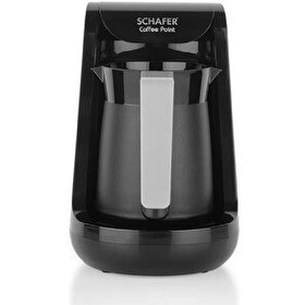 Resim Schafer 2SE100-25002-SIY02 Coffee Point 500 W Siyah Türk Kahve Makinesi 