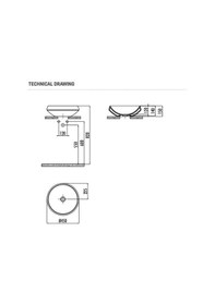 Resim Creavit De045 Deep Tezgah Üzeri Lavabo Ø45 CM 