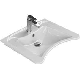 Resim Turkuaz Seramik Bedensel Engelli Lavabo 60X50CM 