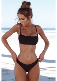 Resim Angelsin Bikini Tek Üstü Siyah 