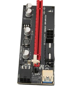 Resim Yuntech01 Gpu Madenciliği İçin Pcıe 1x-16x Grafik Kartı Genişletici, Usb3.0 Kablolu, 4+6pın Güç Arayüzü, Altın Kaplı, Sabit Kanca Tasarımı Ver009s 