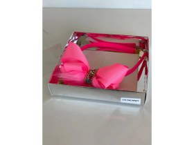 Resim Queen Accessories Neon Pembe Şerit Taşlı Tüylü Anne Kız Çocuk Bebek Taç 