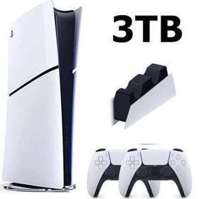 Resim Playstation 5 Slim Dijital 3TB+2.Dualsense Kol+ PS5 ŞARJ İSTASYONU 