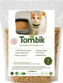 Resim Zeytin Ağacı Pellet Kedi Kumu - Doğal, Sürdürülebilir ve Hipoalerjenik - 10Lt 