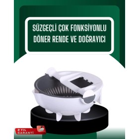 Resim Çok Amaçlı Hazneli Sebze Rende Doğrayıcı ve Soyucu 