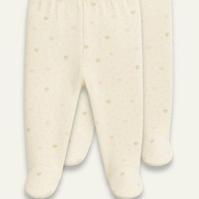 Resim Unisex Bebek İkili Tek Alt - Açık Ekru Ekru 