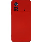 Resim Poco X4 5g Kılıf Nano Içi Kadife Silikon - KIRMIZI-(5796) 