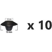 Resim 10 ADET Tapa Lastik Delik Çap=5,5 mm Dış Çap=13 mm 