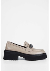 Resim Tamer Tanca Kadın Hakiki Deri Vizon Loafer Ayakkabı 33 75503 Bn Ayk Sk23/24 Vızon Dr Vizon 