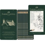 Resim Faber-Castell 9000 Art K.K. Seti (8B-2H) 