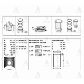 Resim Genel Markalar Segman Hd-72 D4af Std 