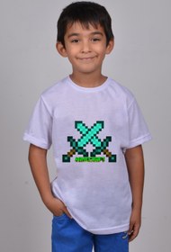 Resim Papatya Tasarım Hediyelik Minecraft-erkek-kız-unısex-yetişkin-çocuk-t-shirt-minecraft-e19 