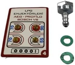 Resim Lpg Ocak Memesi? Enjektör 4 Lü Set Di?rsek Ve Conta (Üniversal) 