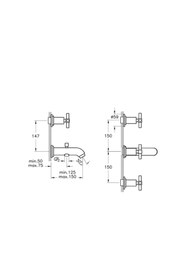 Resim Artema Juno Ankastre Banyo Bataryası ( El Duşu Çıkışlı )(sıva Üstü & Sıva Altı Parçası Dahildir) - A40832 