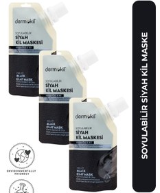 Resim Dermokil Soyulabilir Siyah Kil Maske 50 ml x 3 Adet 