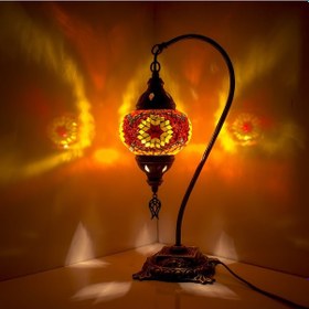 Resim Dekoratif MOZAİK GECE LAMBASI DEKORATİF EL YAPIMI LOŞ LAMBA 