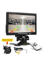 Resim 7 Inç Ekran + Tampona Gömülen Geri Vites Kamera İkisi Bir Arada 