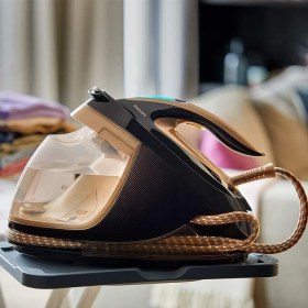 Resim Philips Akıllı Otomatik Buhar Özellikli Premium 2700W Siyah Buhar Kazanlı Ütü + Luciole Lambader Hediye 