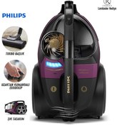 Resim Philips Marathon Ultimate Premium Toz Torbasız Süpürge, Hepa Alerjik Filtreli, Lambader Hediye 