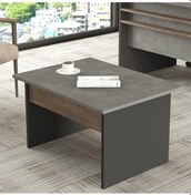 Resim Yurudesign Vista B Ofis Sehpası 80Cm*60Cm Kahve-Beton-Antrasit Vs 