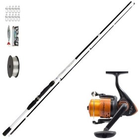 Resim Bauer Haruto 240 10-30gr Spin Kamışı Remixon Fast Sell 4000 Spin Olta Makinesi 