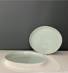 Resim Tantitoni Space Mavi Porselen 2 Li Servis Tabağı Seti 28 Cm Mavi 